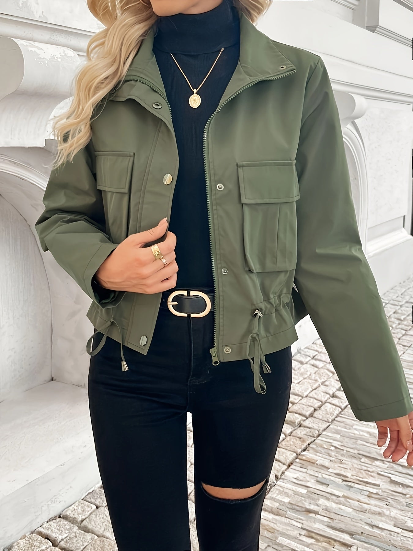 Short Windbreaker Jacket
