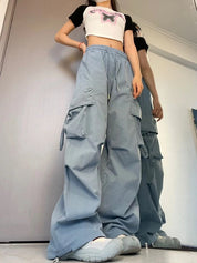 Cargo Pants Casual High Waist