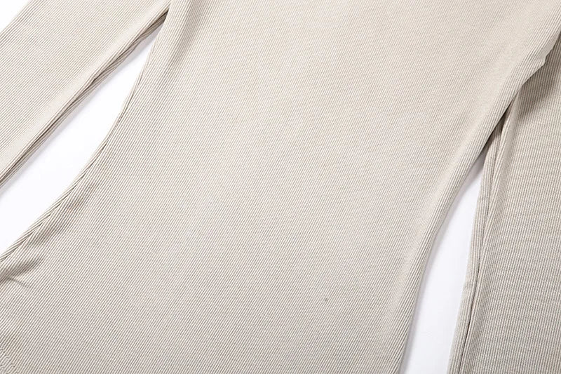 Slim Fit O-Neck Bodysuit – Sleeveless Black & Beige Style