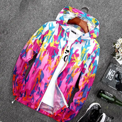Camo Windbreaker – Women’s Quick-Dry Hoodie