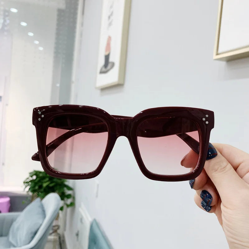 Oversized Square Retro Sunglasses