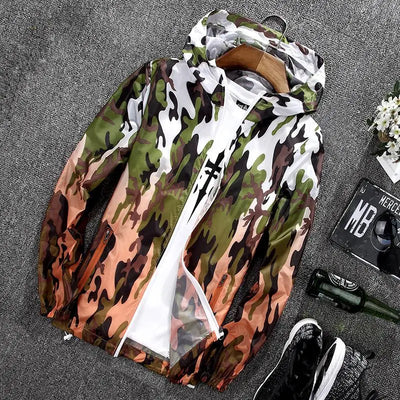 Camo Windbreaker – Women’s Quick-Dry Hoodie