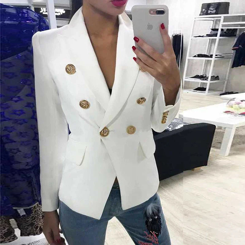 Double Breasted Blazer – Women’s Office Jacket