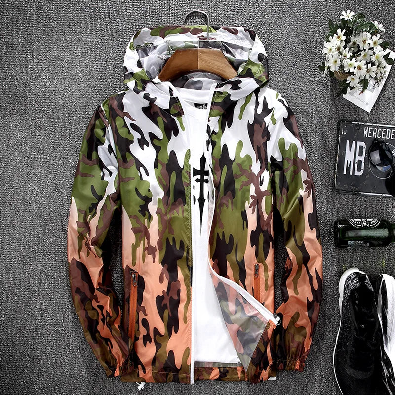 Camo Windbreaker – Women’s Quick-Dry Hoodie