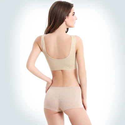 Wireless Sleep Bra – No-Pad Yoga Bralette (Plus Size)