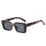 Retro Leopard Square Sunglasses