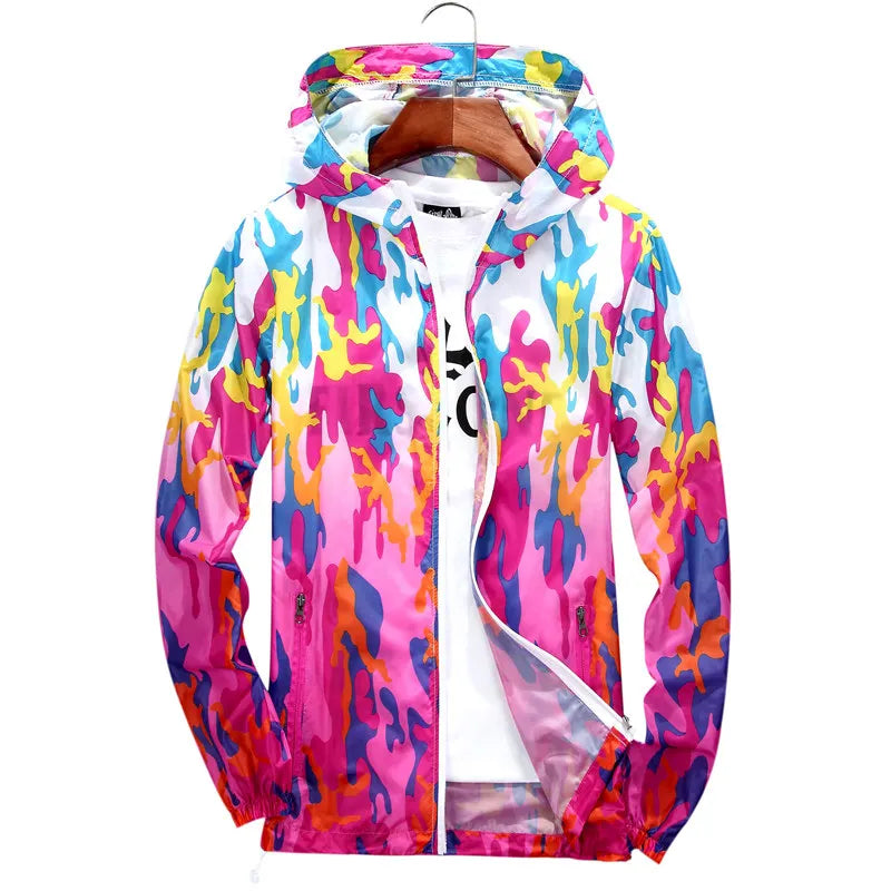 Camo Windbreaker – Women’s Quick-Dry Hoodie