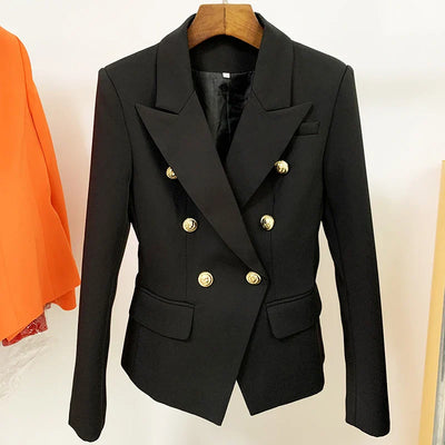 Pink Slim Blazer – Women’s Double Breasted