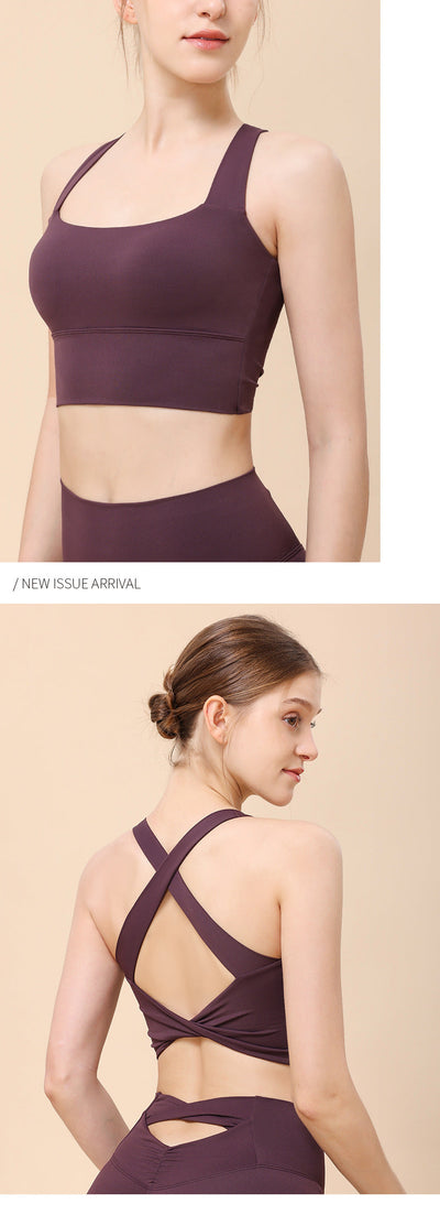 Seamless High-Impact Sports Bra – Push-Up Fitness Top