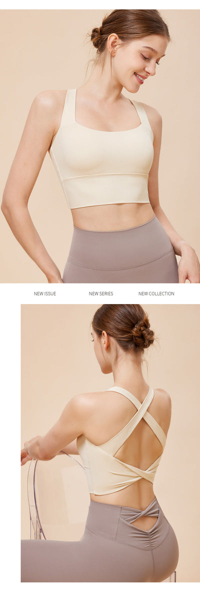 Seamless High-Impact Sports Bra – Push-Up Fitness Top