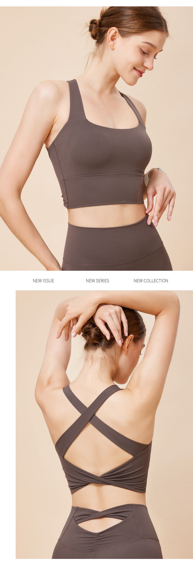 Seamless High-Impact Sports Bra – Push-Up Fitness Top