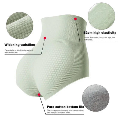 High-Waist Cotton Briefs – Tummy Control Triangle Underwear