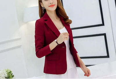 Slim Fit Blazer – Women’s Korean Style