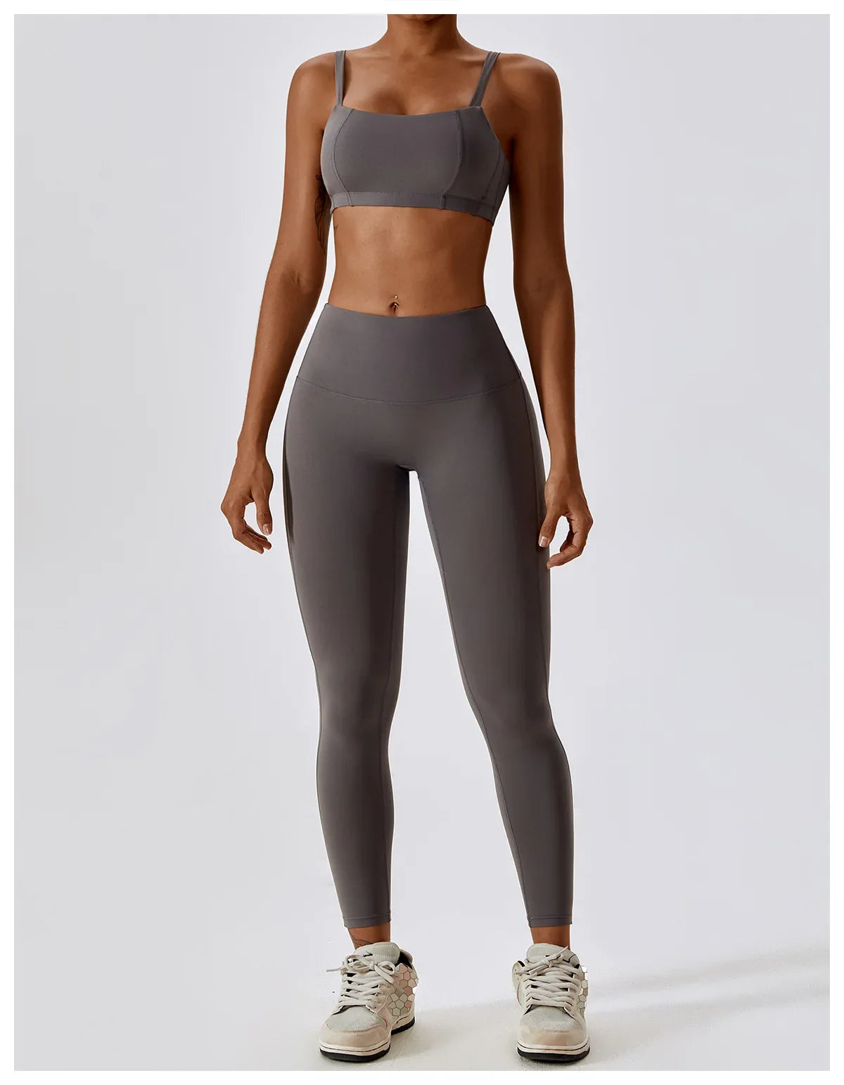 Seamless 2-Piece Workout Set – High Waist Leggings & Top