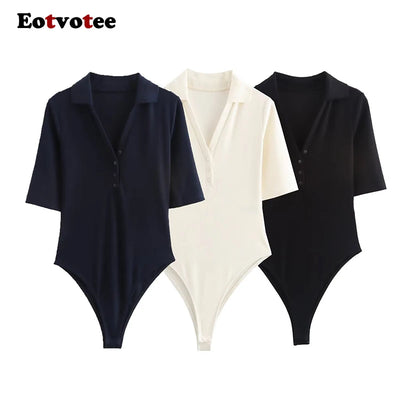 Short Sleeve Casual Bodysuit