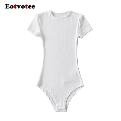 O-Neck Short Sleeve Bodysuit