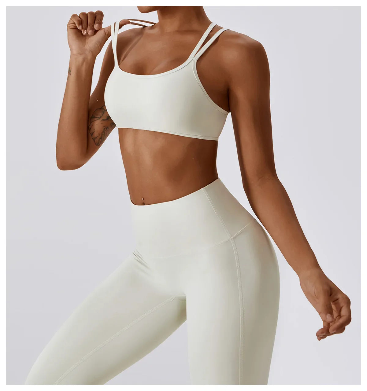 Seamless 2-Piece Workout Set – High Waist Leggings & Top
