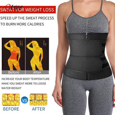 Plus Size Waist Trainer – Sweat Slimming Corset Belt