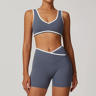 2-Piece Yoga Set – High Waist Leggings & Sports Bra for Women