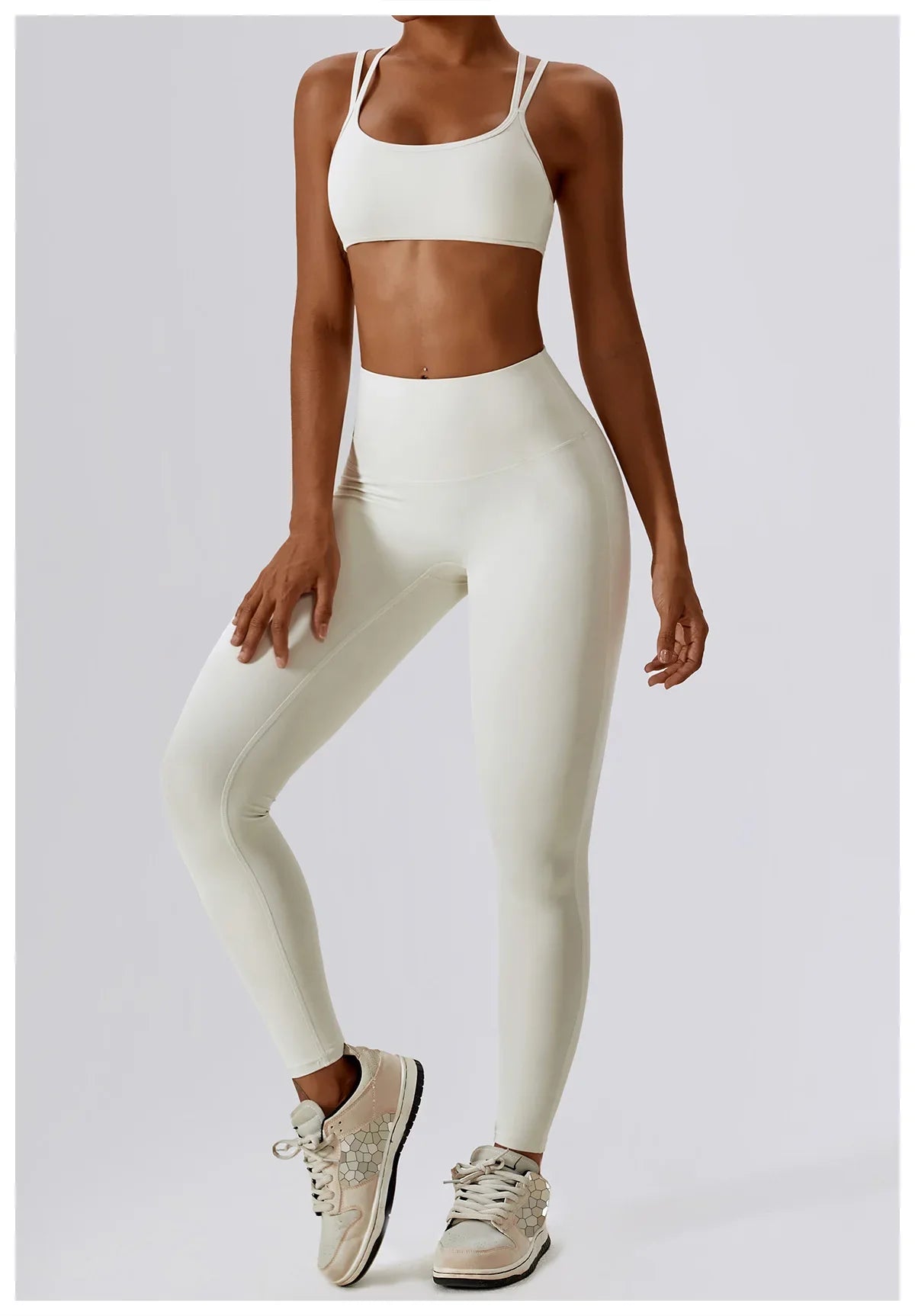 Seamless 2-Piece Workout Set – High Waist Leggings & Top