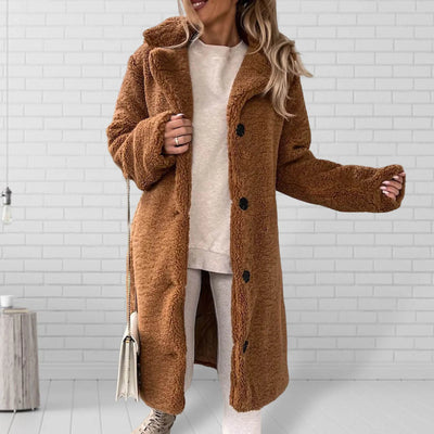 Teddy Trench Coat – Women’s Winter Overcoat