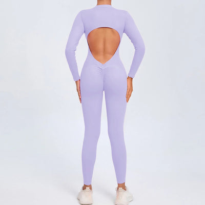 One-Piece Fitness Jumpsuit – Seamless Women’s Training Suit