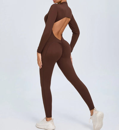 One-Piece Fitness Jumpsuit – Seamless Women’s Training Suit