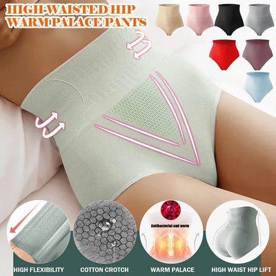 High-Waist Cotton Briefs – Tummy Control Triangle Underwear