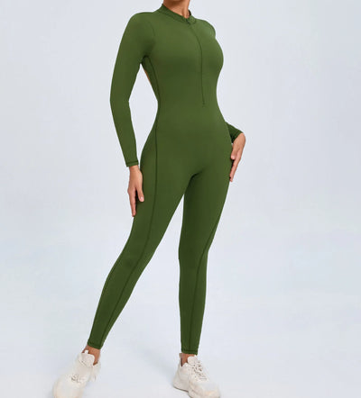 One-Piece Fitness Jumpsuit – Seamless Women’s Training Suit