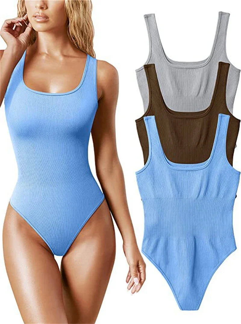 Seamless Ribbed Shaper Bodysuit