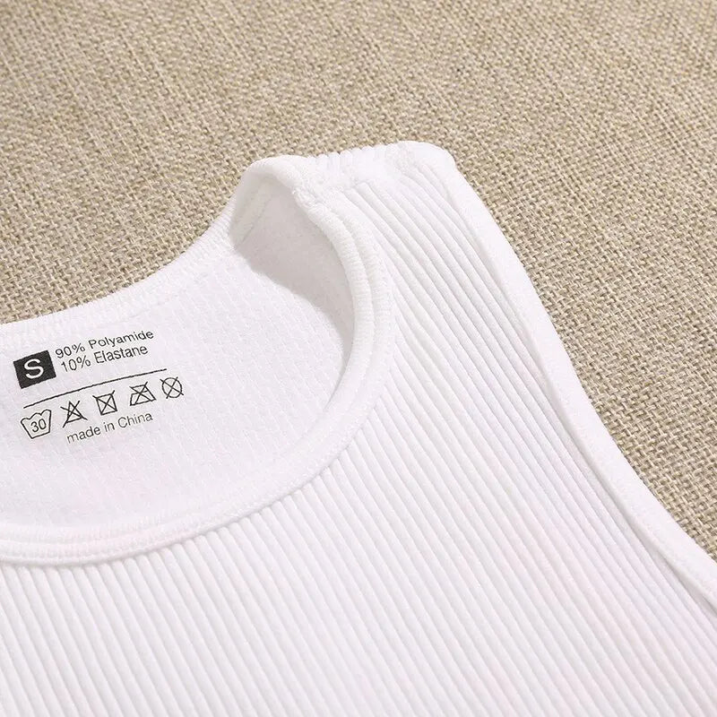 Seamless Ribbed Crop Tank – Breathable Workout Top