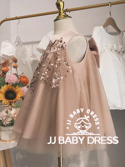 2025 New Sleeveless Bowtie Lush Girl Party Dresses