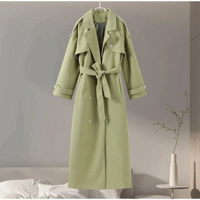 Wool Blend Coat – Elegant Belted Winter Wear