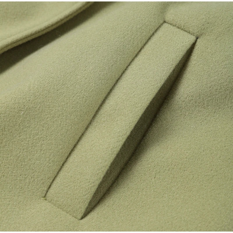 Wool Blend Coat – Elegant Belted Winter Wear