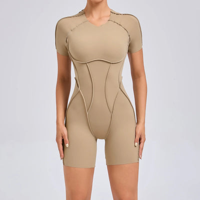 Backless Scrunch Jumpsuit – Women’s Fitness Yoga Romper