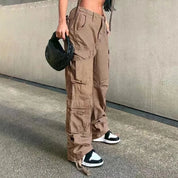 Street Urban Style Low Waist Pants