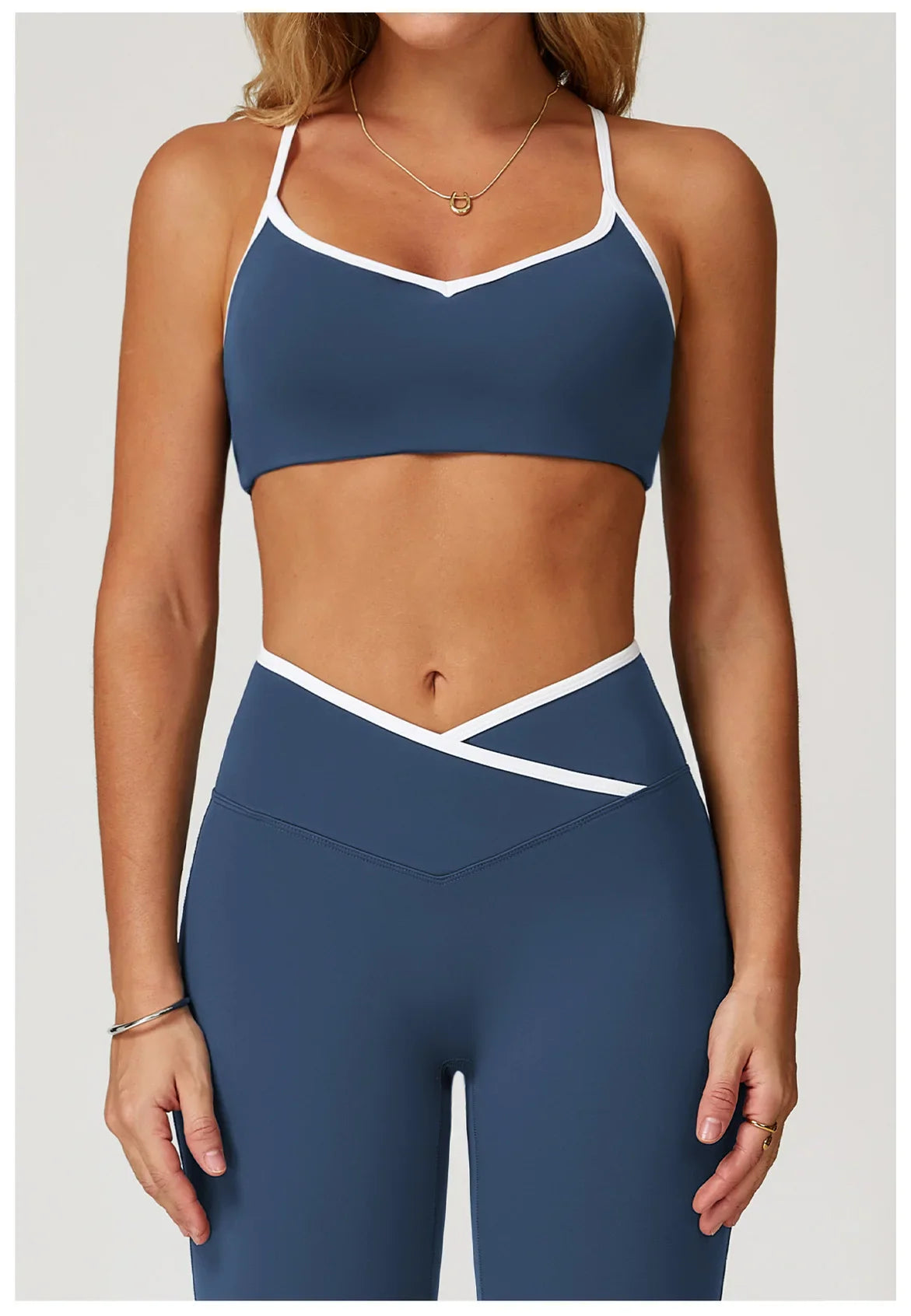 Shockproof Sports Bra – Push-Up Crop Top for Yoga & Workouts