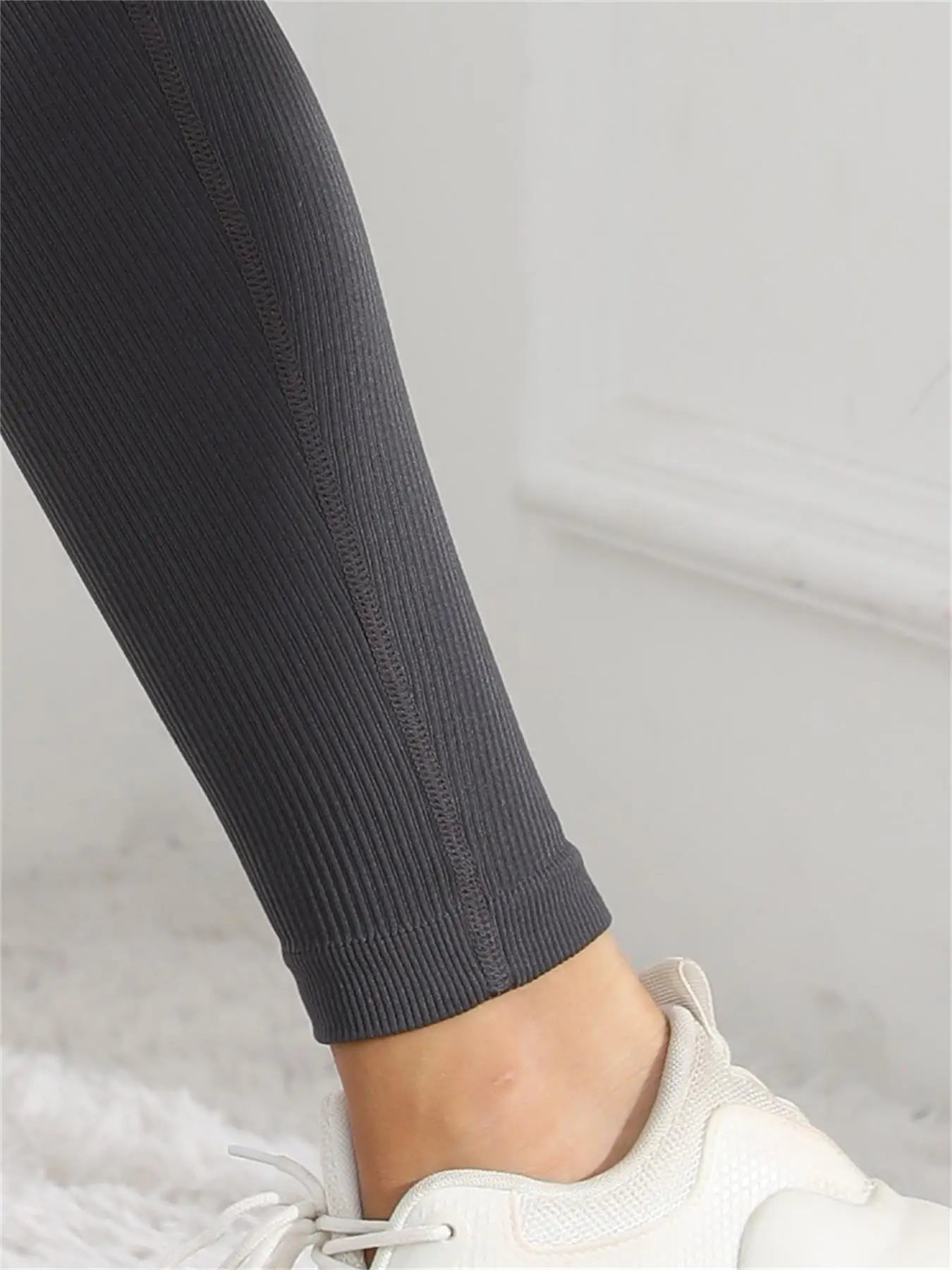 High Waist Ribbed Leggings – Seamless Fall/Winter Fit