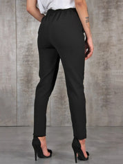 Autumn Casual Slim Chiffon Thin Trousers