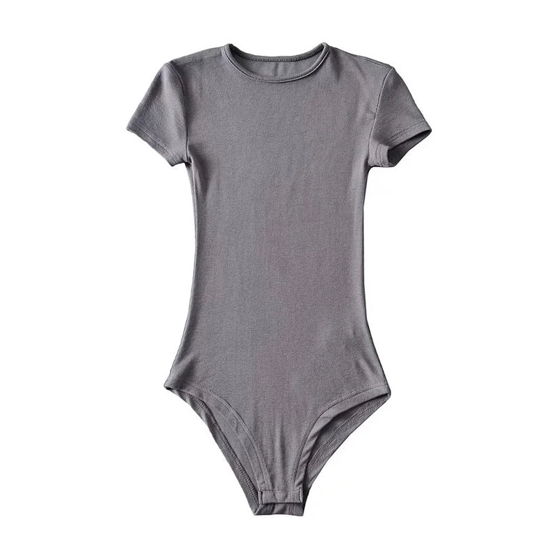 O-Neck Short Sleeve Bodysuit