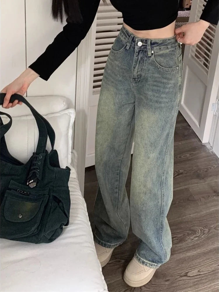 Deeptown Baggy Wide Leg Jeans