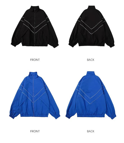 Reflective Windbreaker – Men’s Streetwear Jacket