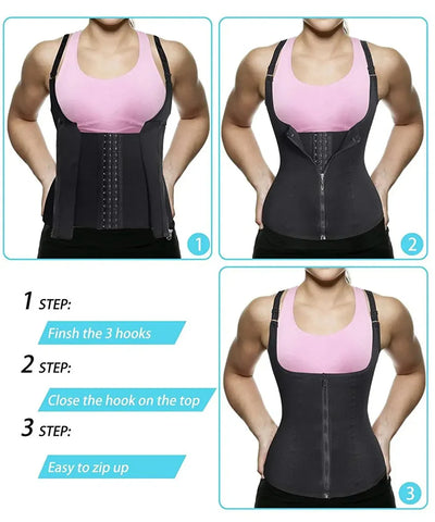 Zipper Waist Trainer Tank – Tummy Control Shapewear