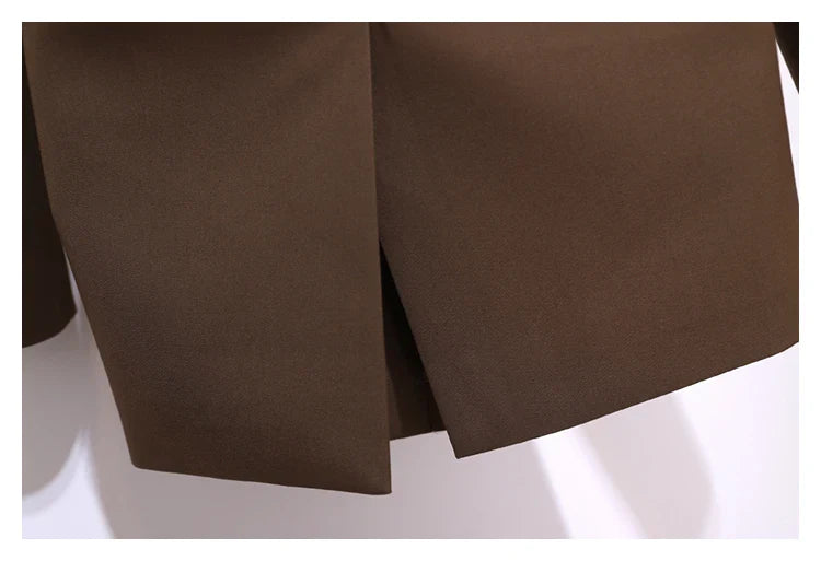 Korean Style Blazer – Women’s Lace-Up Jacket