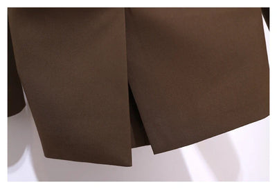 Korean Style Blazer – Women’s Lace-Up Jacket