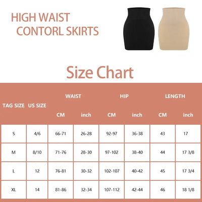 2-in-1 Tummy Control Underskirt