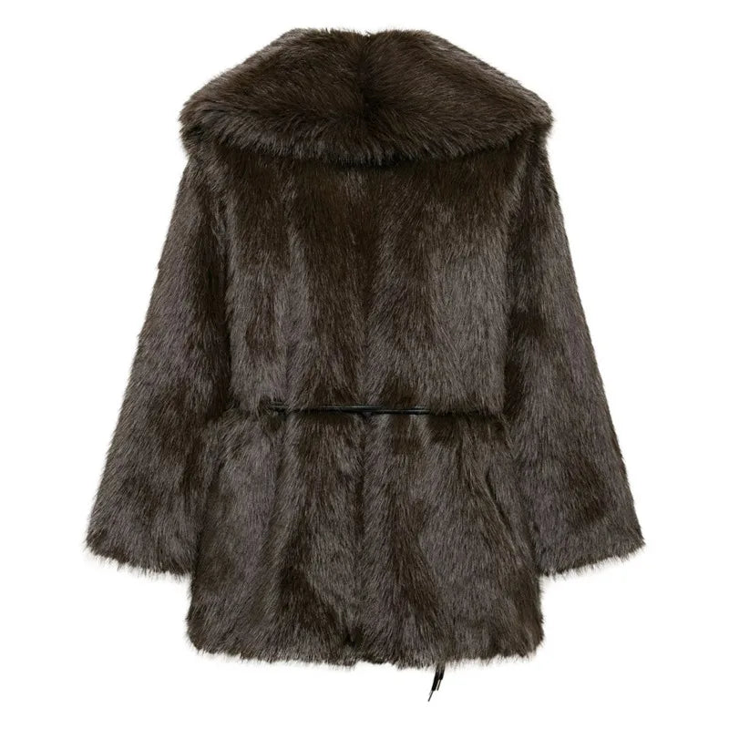 Vintage Luxury Faux Fur Jacket