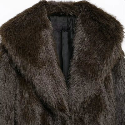 Vintage Luxury Faux Fur Jacket