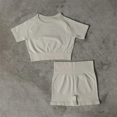 Seamless Sports Bra & Shorts Set