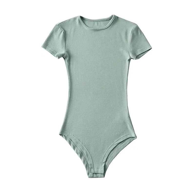 O-Neck Short Sleeve Bodysuit